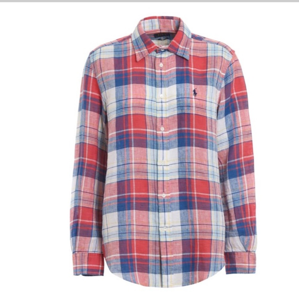 NWT Polo Ralph Lauren Linen Button Down SZ 2